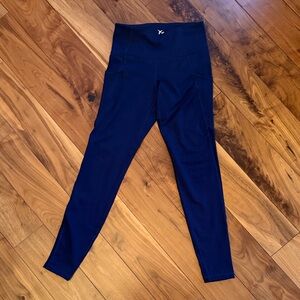 Navy Leggings with Side Pockets